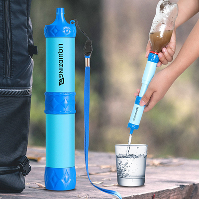 LIQUIDZING Water Filter Straw Water Filter Pump 2 In 1 Use