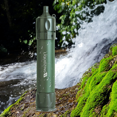 LIQUIDZING Water Filter Straw Portable Water Purifier Personal Water Purification for Survival Camping Hiking