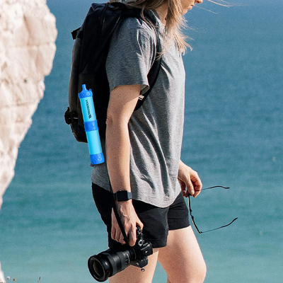 Water Filter Straw Multifunctional 0.01 Micron Class 3 Water Purifier Survival Gear Detachable Portable Filter Straw